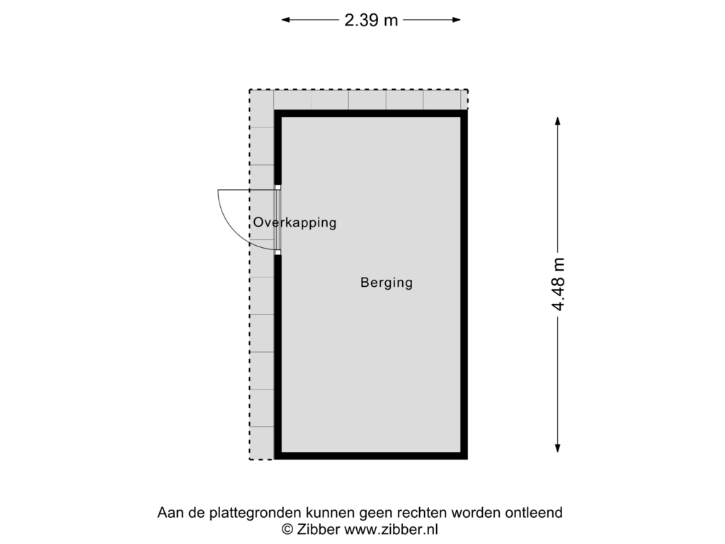 Bekijk plattegrond van Berging van Mahoniehoutstraat 51