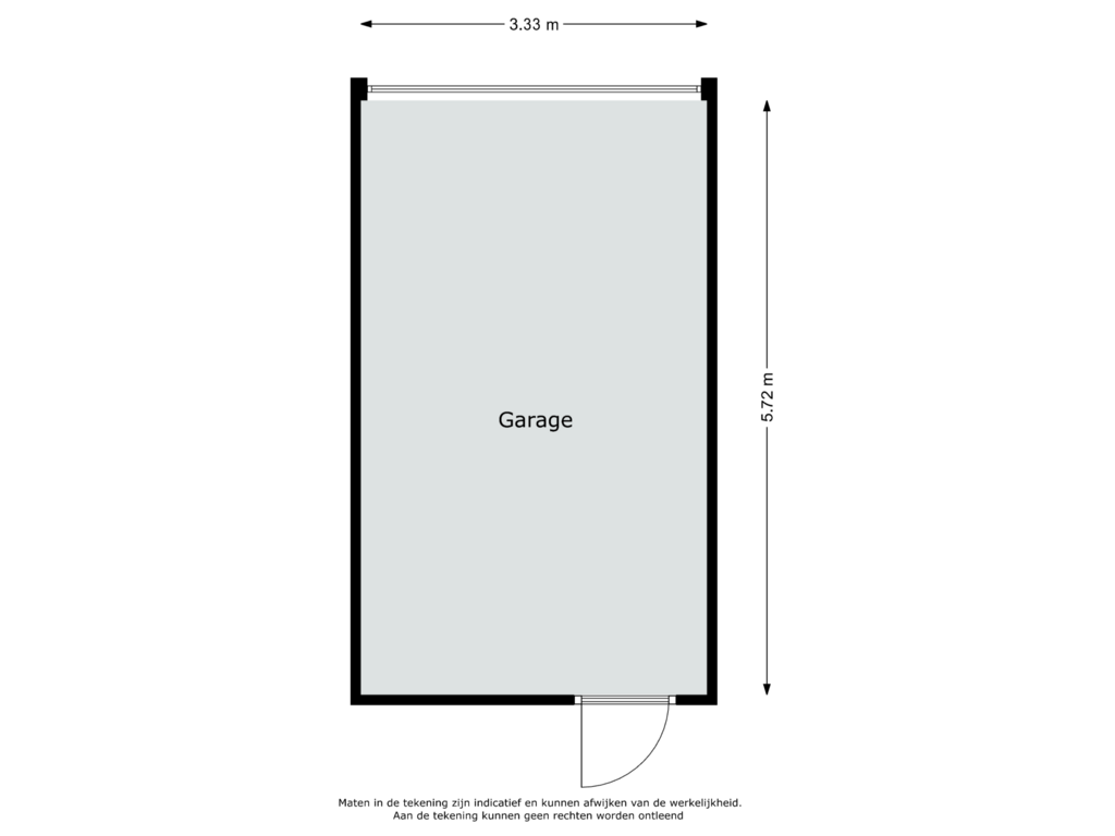 View floorplan of Berging of Slijkstraat 53