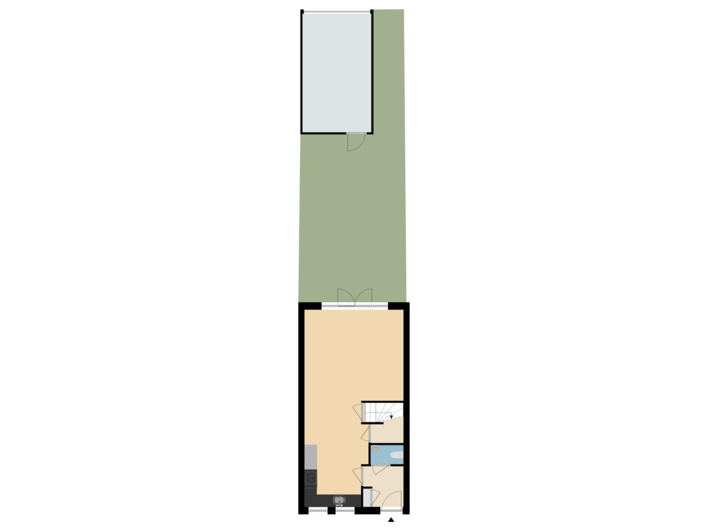 View floorplan of Perceel of Slijkstraat 53