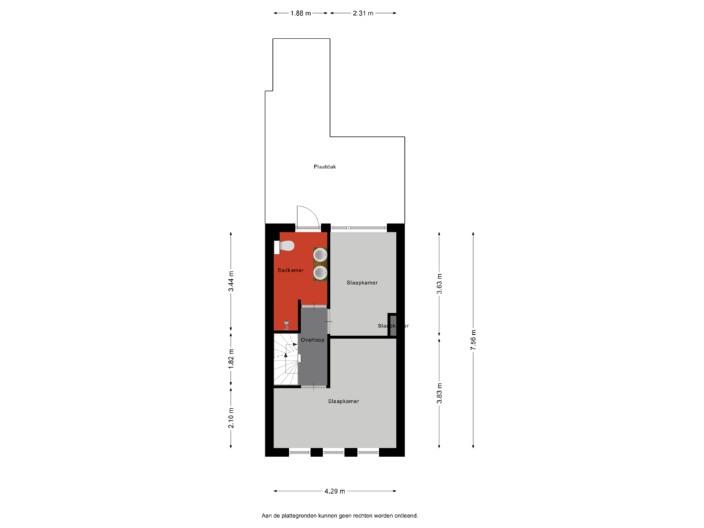 Bekijk plattegrond van Eerste verdieping van Morsestraat 20