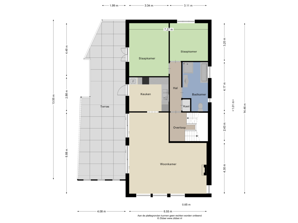 View floorplan of Eerste verdieping of Bredaseweg 27