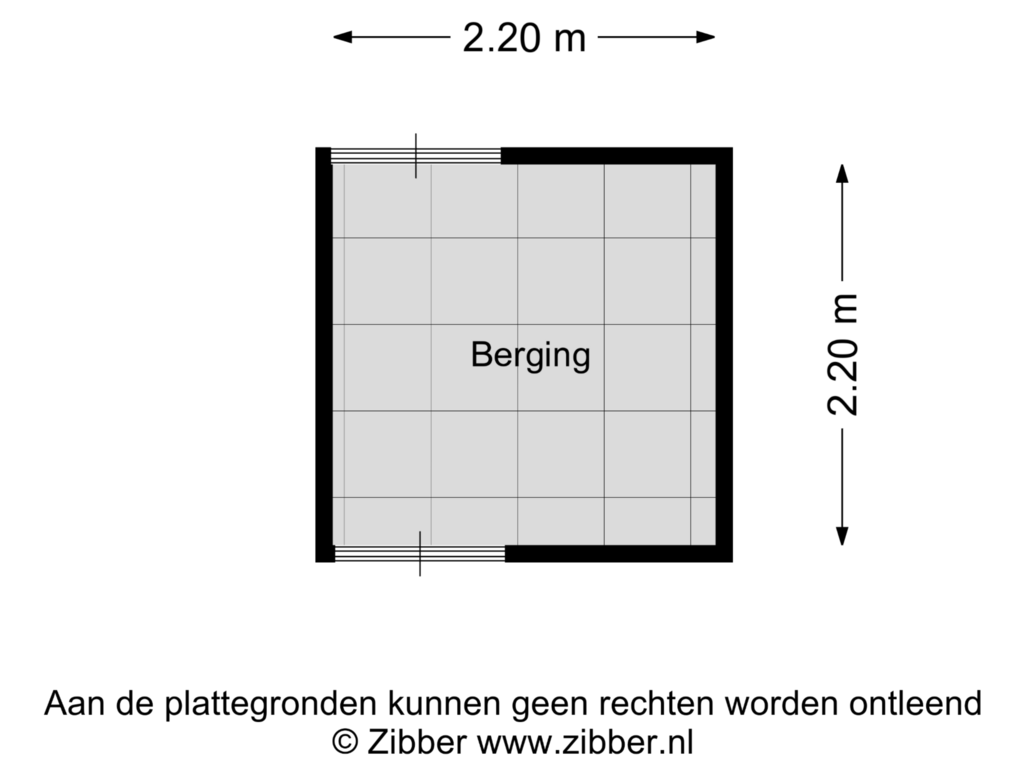 Bekijk plattegrond van Berging van Emmerikseweg 15