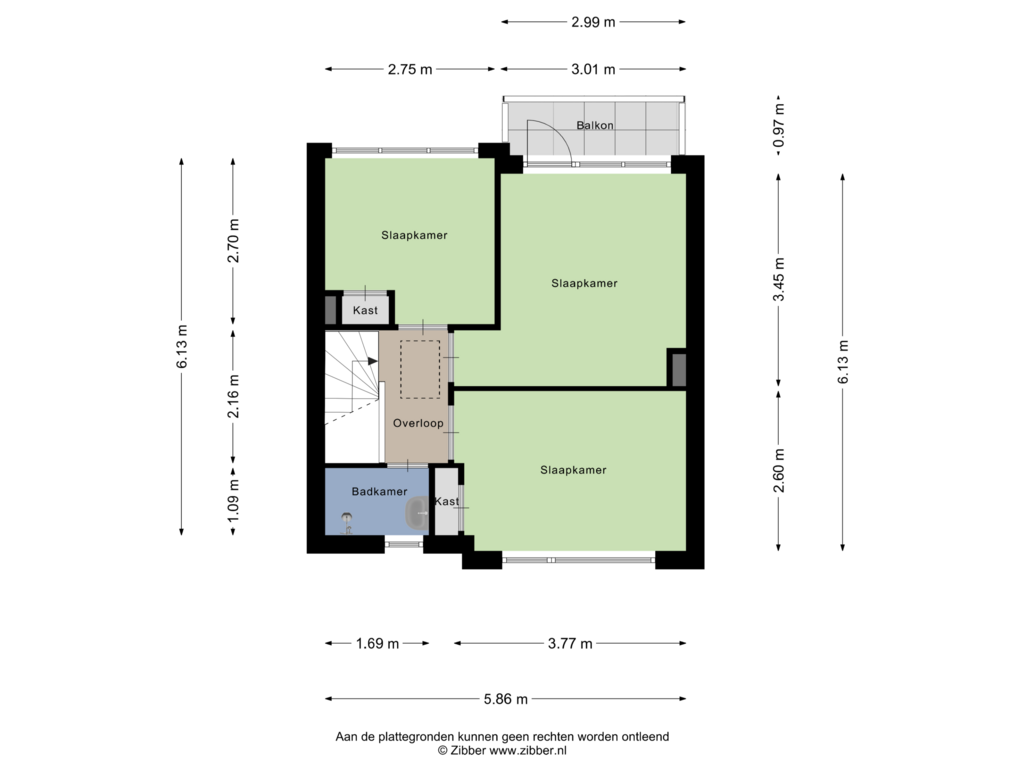 Bekijk plattegrond van Eerste Verdieping van Laurens Alma Tademastraat 22