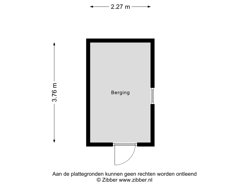 Bekijk plattegrond van Berging van Laurens Alma Tademastraat 22