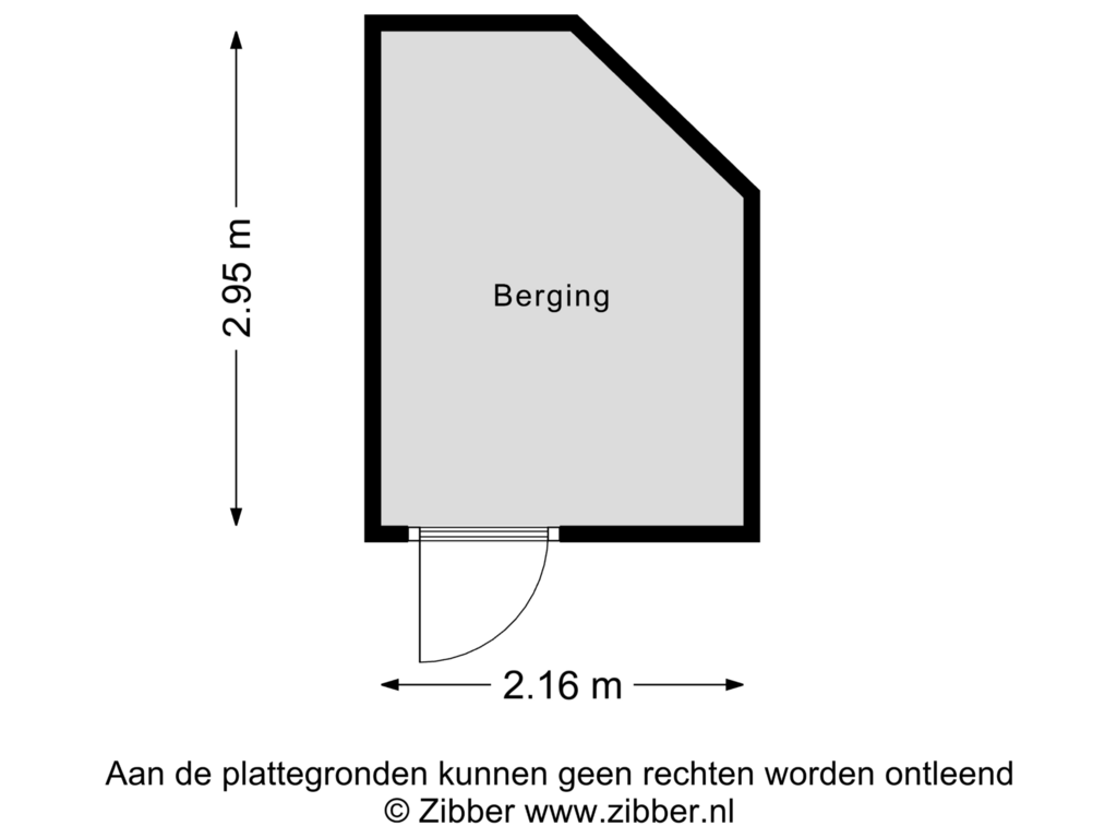 Bekijk plattegrond van Berging van Duifpolder 88