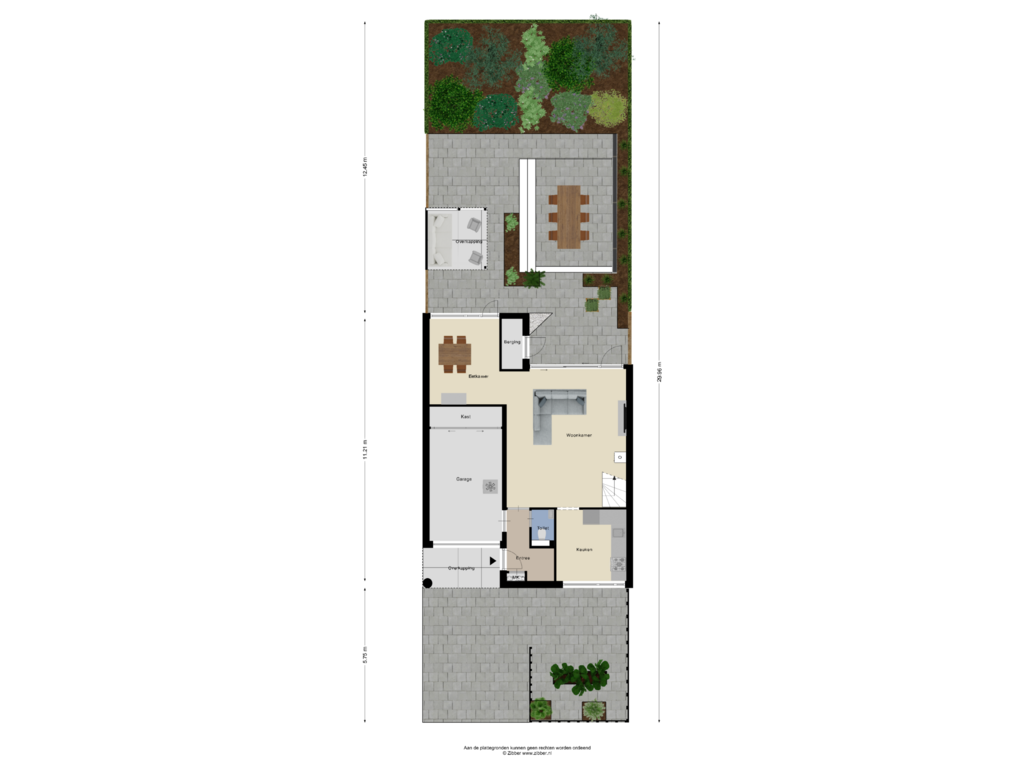 View floorplan of Begane Grond_Tuin of Majoor Landzaatweg 45