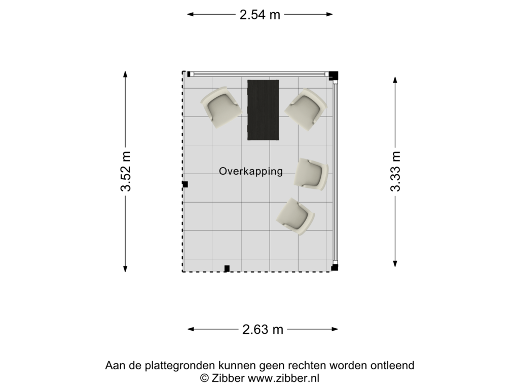 Bekijk plattegrond van Overkapping van Elbeplantsoen 13