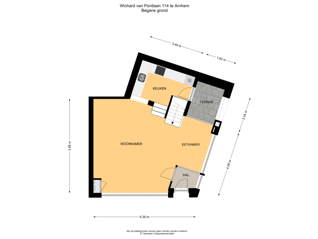 Bekijk plattegrond van Begane grond van Wichard van Pontlaan 114