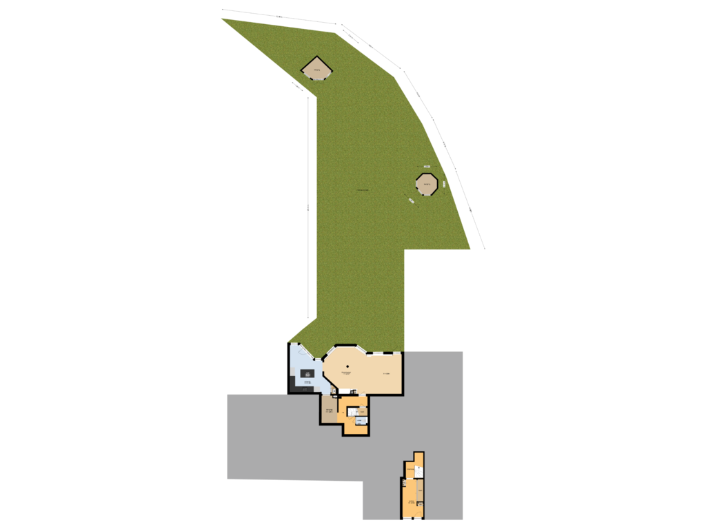 Bekijk plattegrond van Stuatie van Herenweg 225