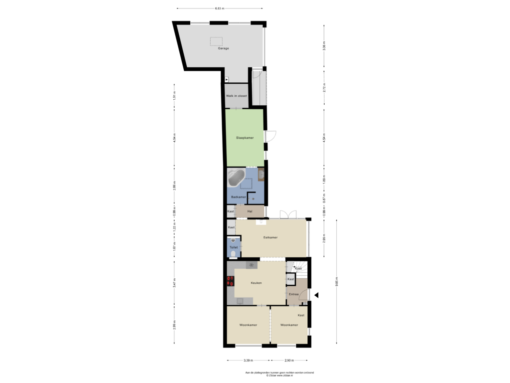 Bekijk plattegrond van Begane grond van Dorpstraat 10