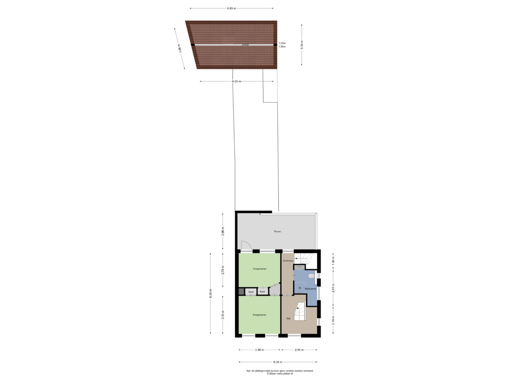 Bekijk plattegrond van Eerste Verdieping van Dorpstraat 10