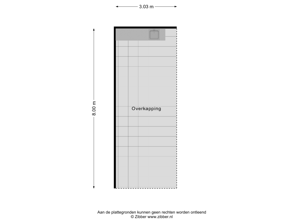 Bekijk plattegrond van Overkapping van Dorpstraat 10