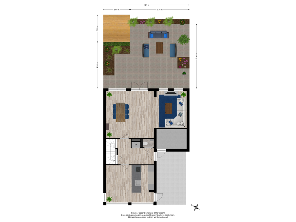 Bekijk plattegrond van Situatie van César Domelahof 21