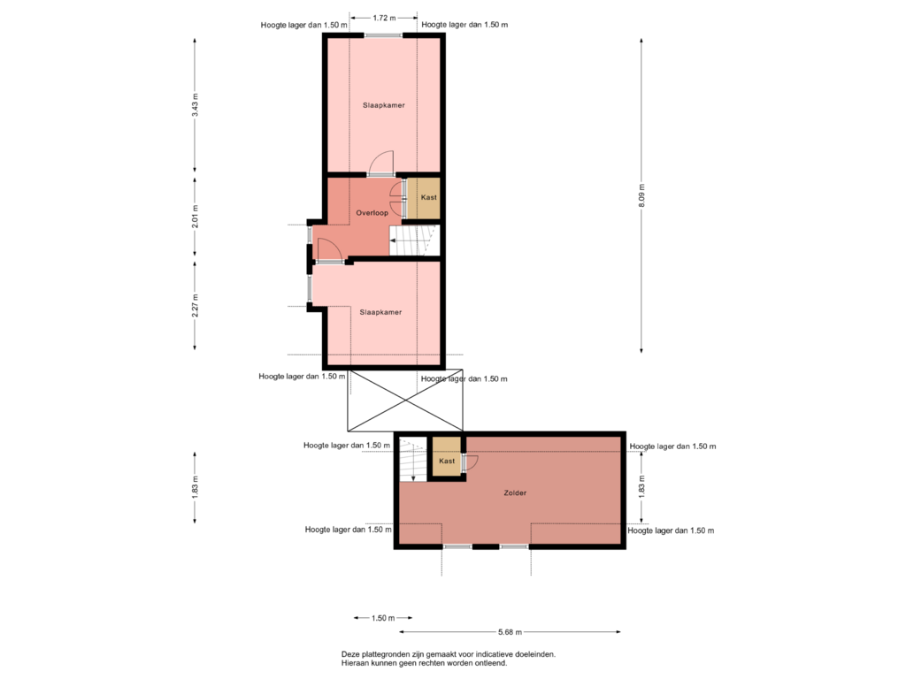 Bekijk plattegrond van Floor 1 van Schoterlandseweg 12