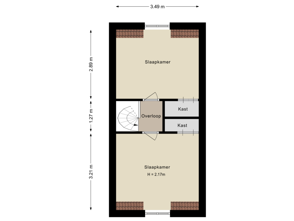 Bekijk plattegrond van Eerste verdieping van Seringstraat 9