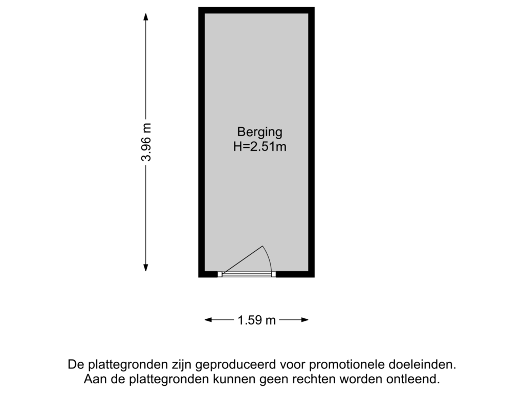 Bekijk plattegrond van Berging van Dr. Albert Schweitzerdreef 253