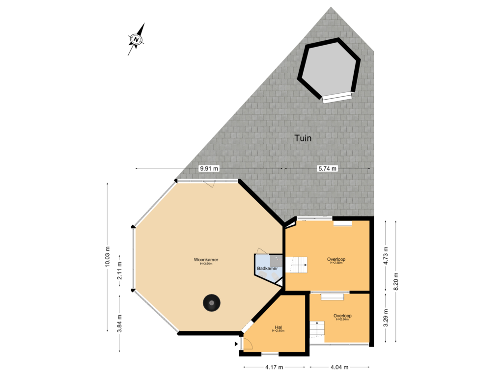 Bekijk plattegrond van Begane Grond + Tuin van Boulevard Barnaart 14