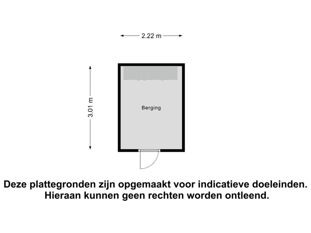 Bekijk plattegrond van Berging van Zuidersingel 110