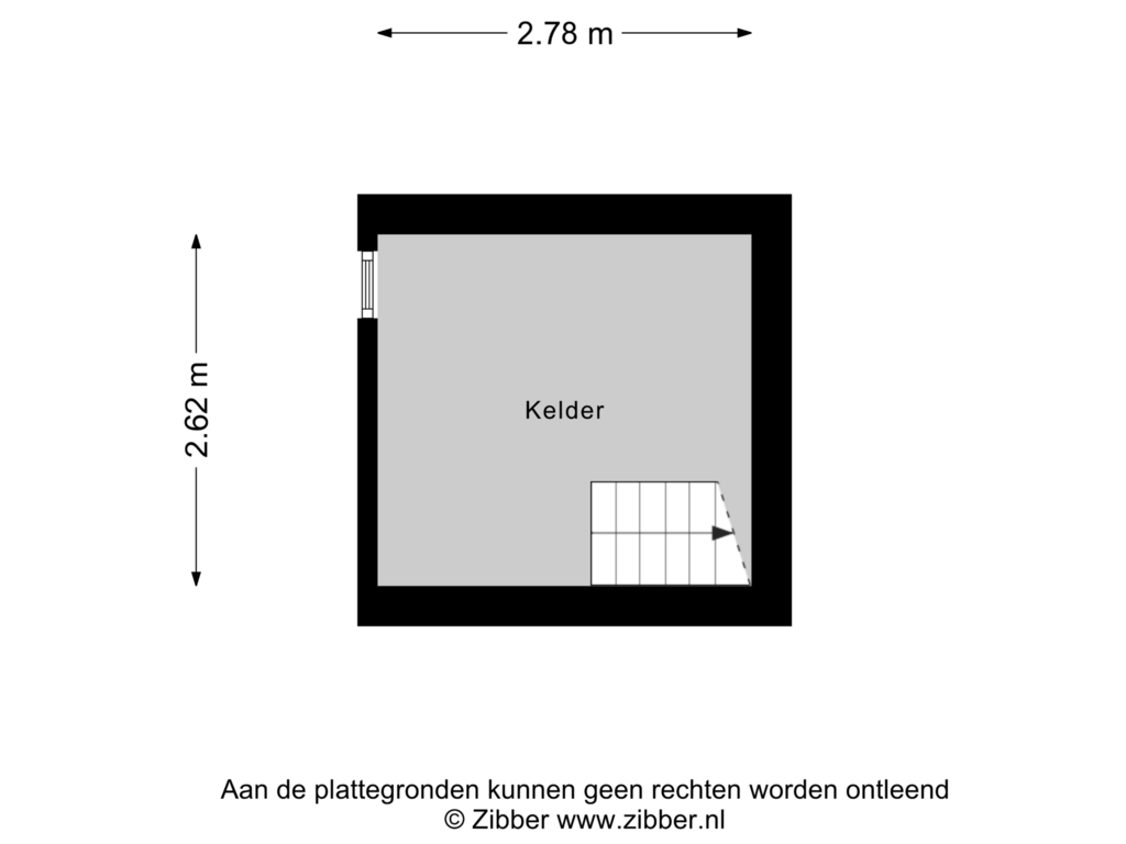 Bekijk plattegrond van Kelder van Bonenburgerlaan 50