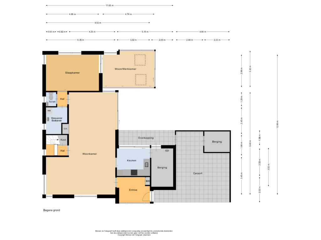 View floorplan of Begane grond of Elbe 41