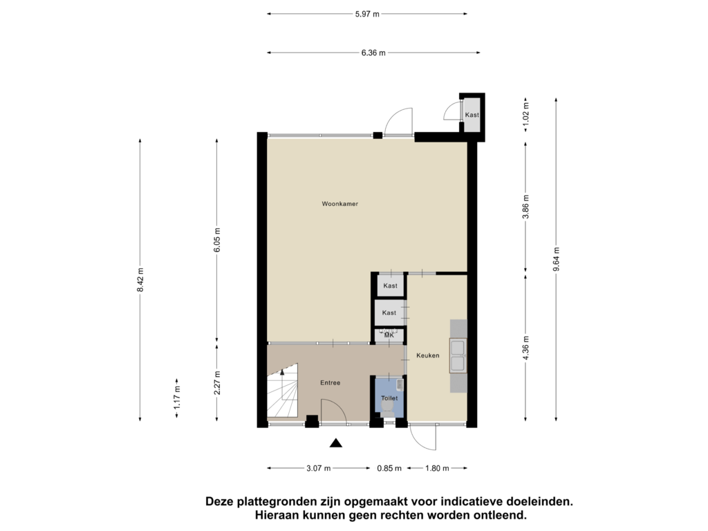 Bekijk plattegrond van Begane Grond van Terberghorst 9