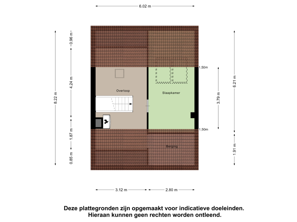 Bekijk plattegrond van Tweede Verdieping van Terberghorst 9