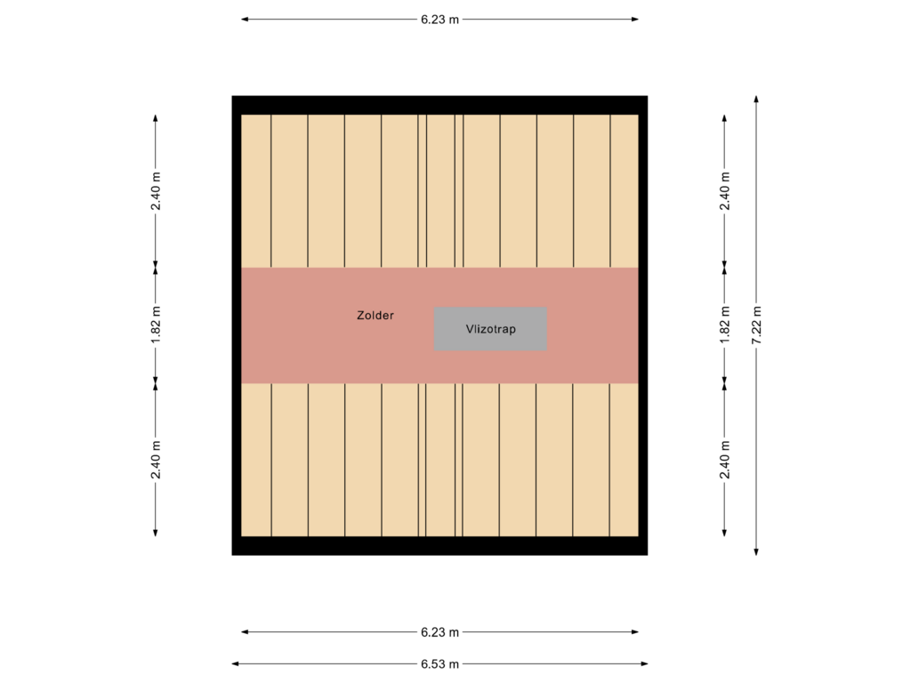 Bekijk plattegrond van Zolder van Weegbree 4