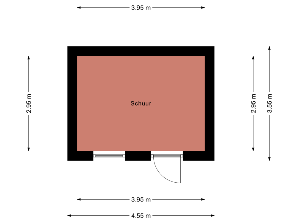 Bekijk plattegrond van Schuur van Weegbree 4