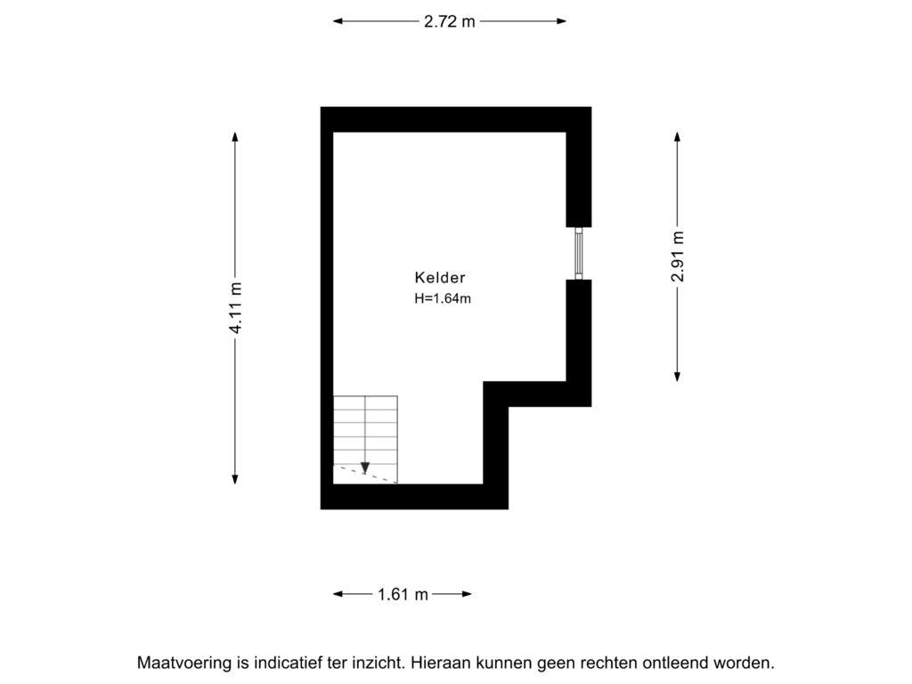 View floorplan of Kelder of Nachtegaallaan 36