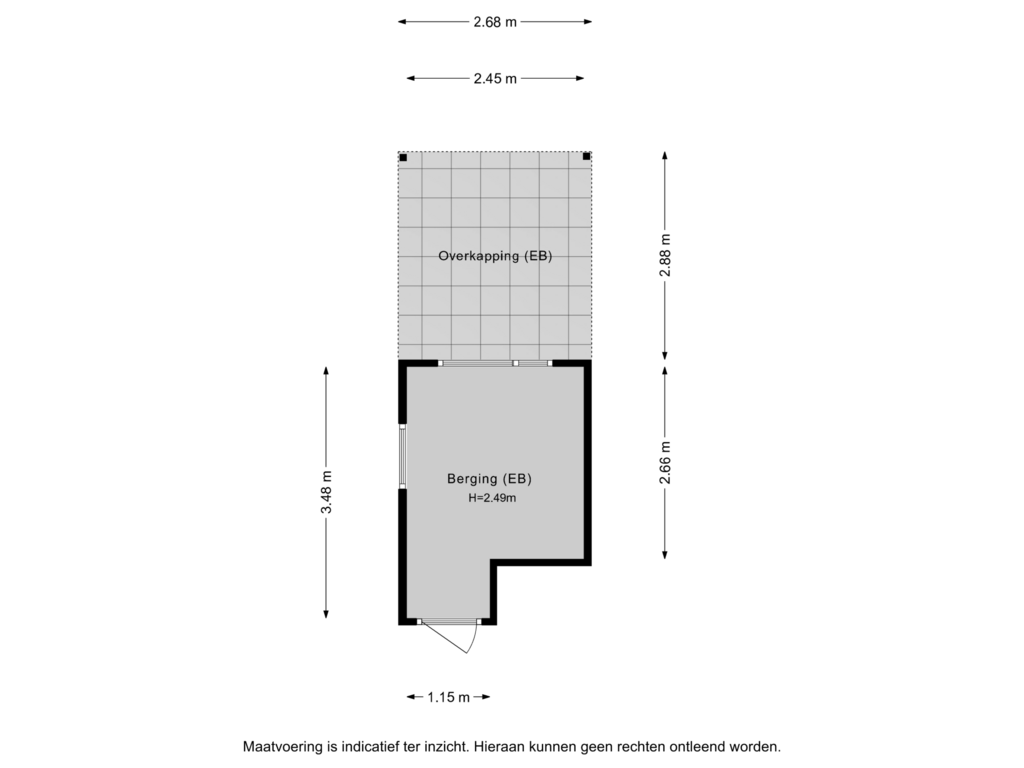 View floorplan of Berging of Nachtegaallaan 36