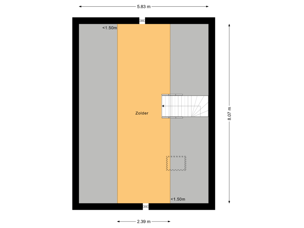 Bekijk plattegrond van Tweede Verdieping van Hooiakker 2