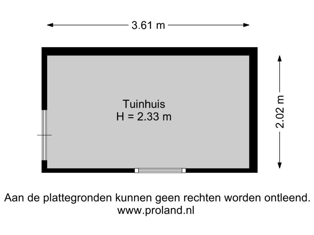 View floorplan of Tuinhuis of Prinsessenweg 77