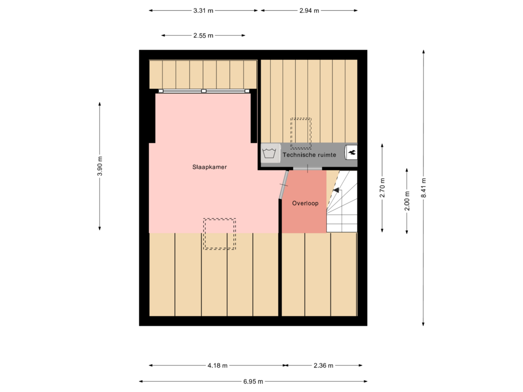 Bekijk plattegrond van Floor 2 van Walburg 51