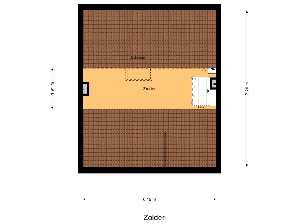 Bekijk plattegrond van Zolder van Jan de Witplein 30