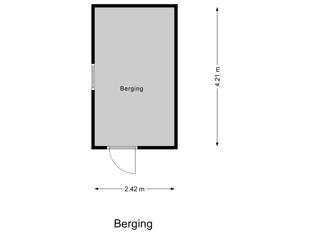 Bekijk plattegrond van Berging van Jan de Witplein 30