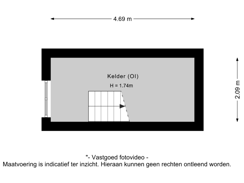 Bekijk plattegrond van Kelder van Munnikhofsestraat 26