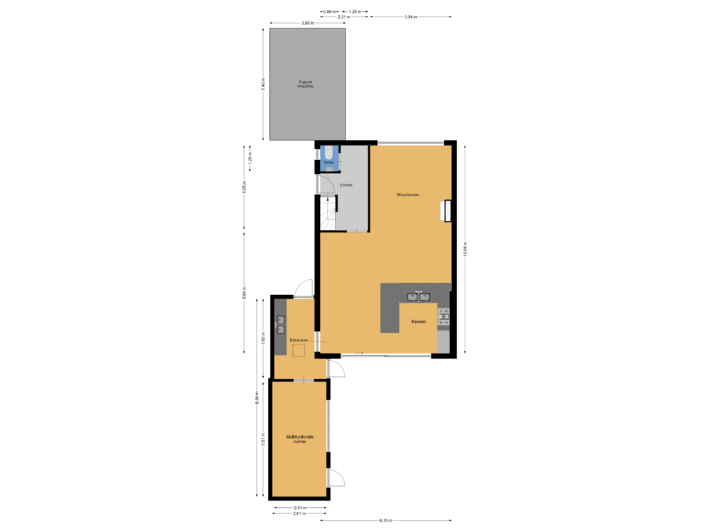 Bekijk plattegrond van Begane grond van Patrijslaan 2