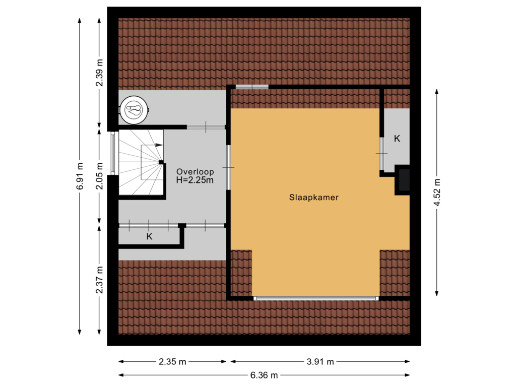 Bekijk plattegrond van Zolder van Patrijslaan 2