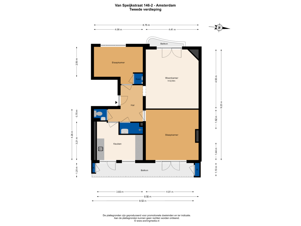 Bekijk plattegrond van 2e_verdieping van Van Speijkstraat 146-2