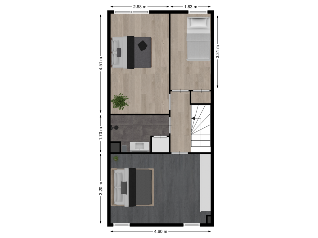 Bekijk plattegrond van Etage van Landskroonweer 3