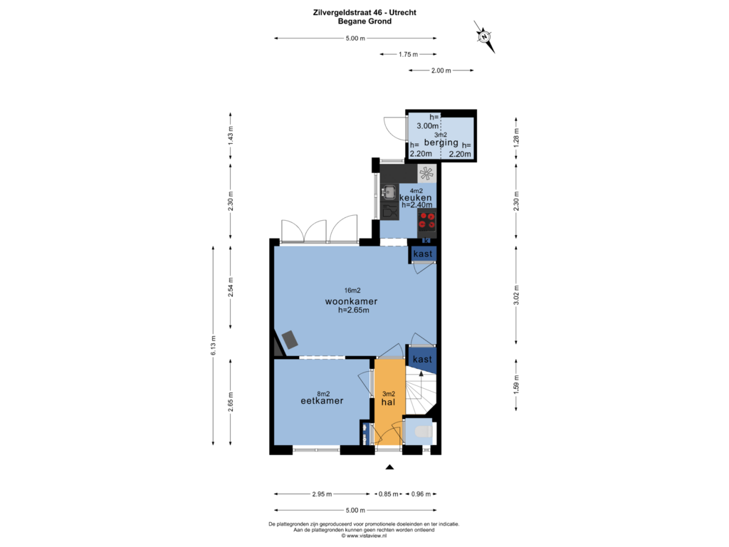 Bekijk plattegrond van BEGANE GROND van Zilvergeldstraat 46