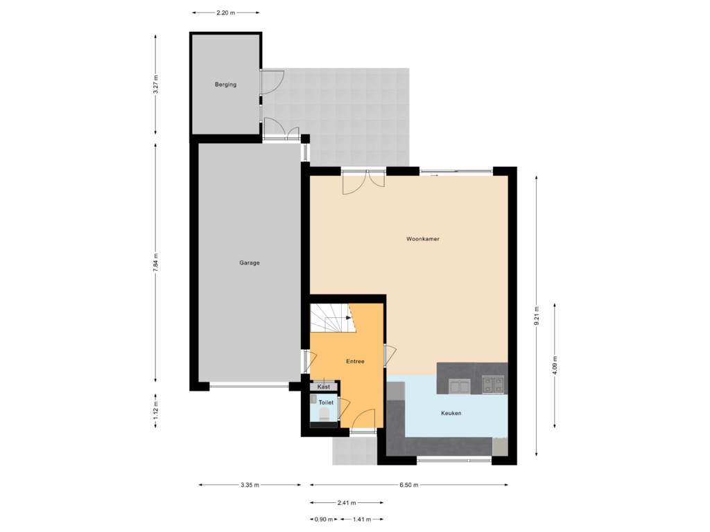 Bekijk plattegrond van Begane grond van Liesbeth Tilanusplein 10-A