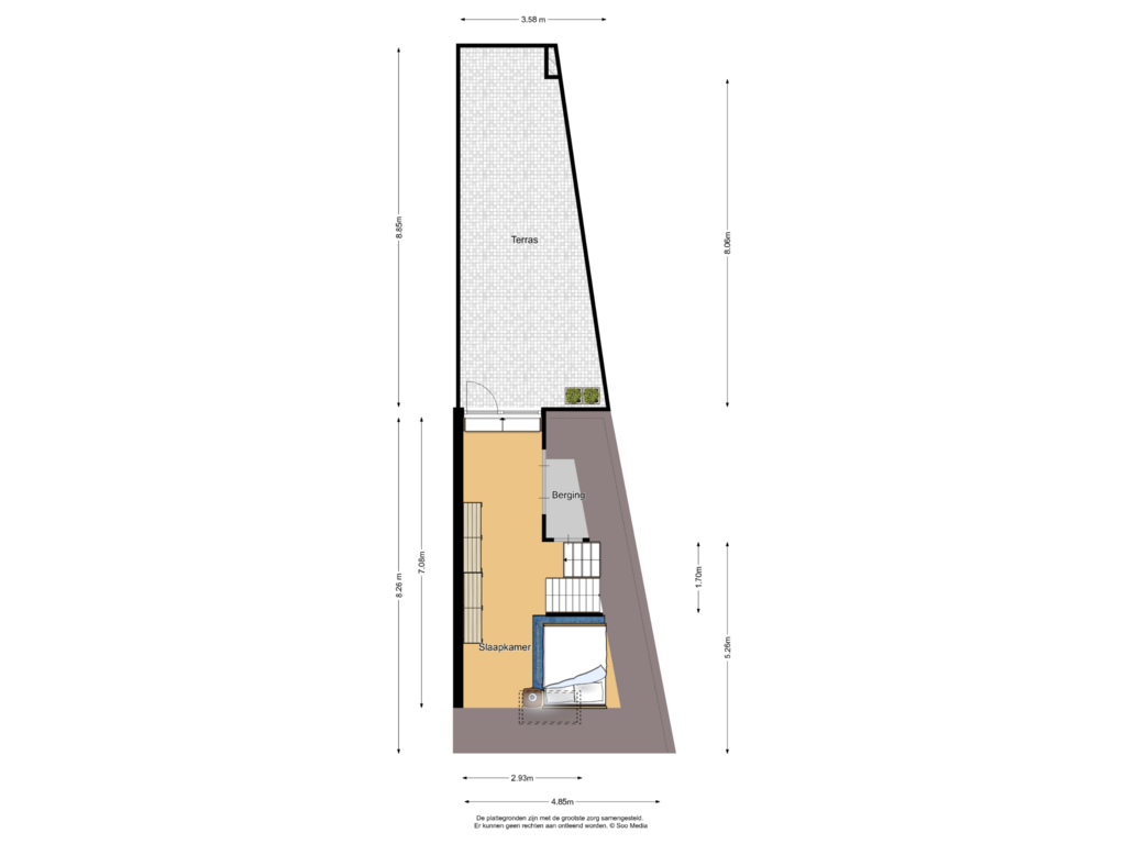 View floorplan of 2e Verdieping of Eiklaan 35