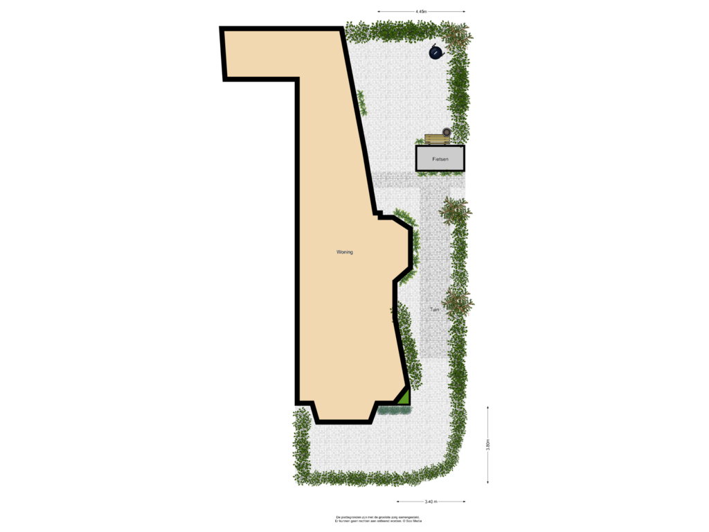 View floorplan of Situatie of Eiklaan 35