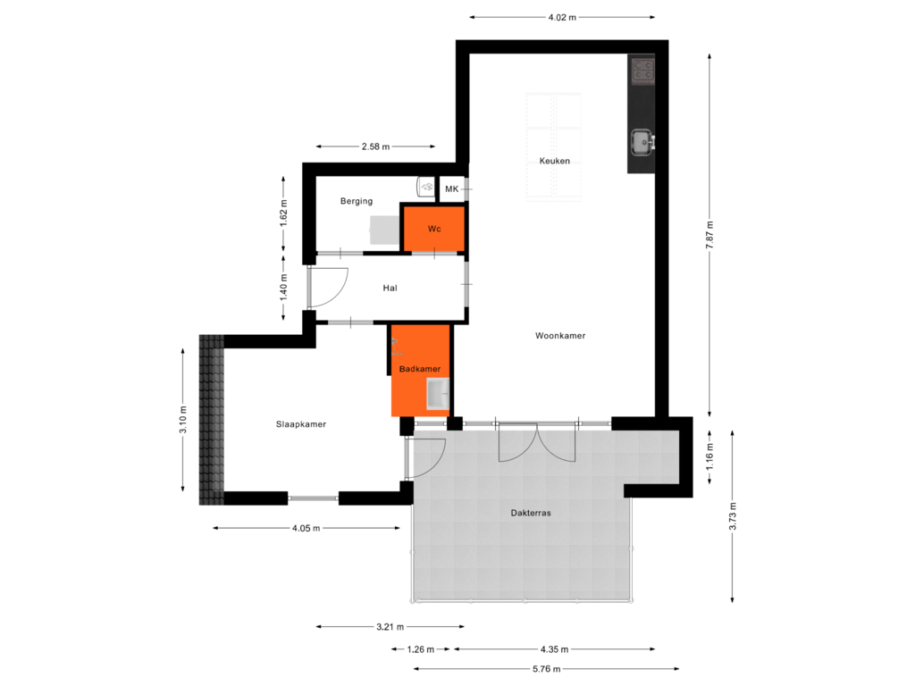 Bekijk plattegrond van Appartement van Sint Servatiusstraat 64