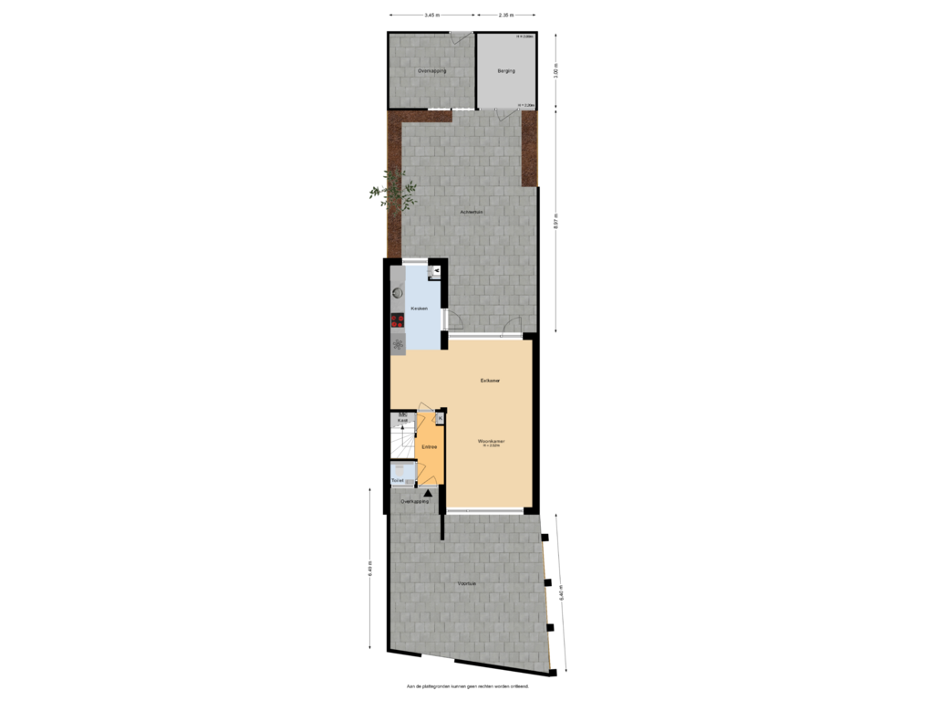 View floorplan of Situatie of Karekietstraat 24