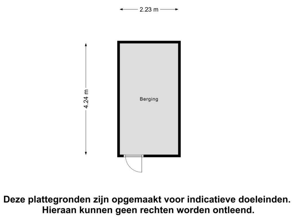 Bekijk plattegrond van Berging van De Kievit 22