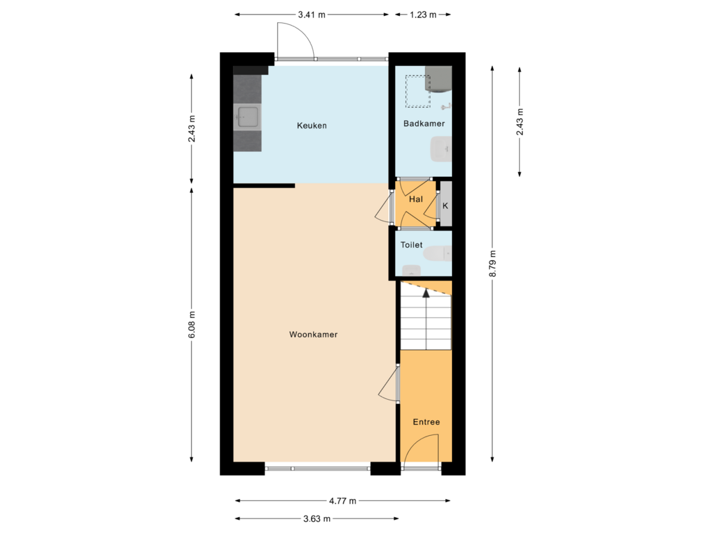 Bekijk plattegrond van Begane Grond van Victor de Stuerslaan 12