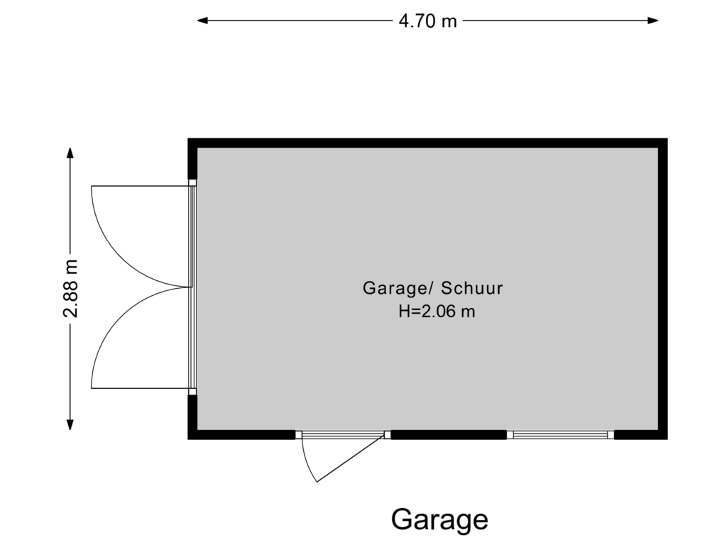 Bekijk plattegrond van Garage van Fabriekstraat 34