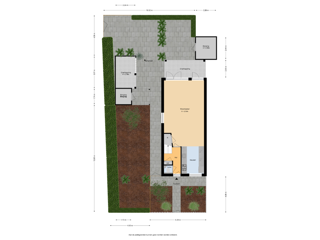 Bekijk plattegrond van Situatie van Vicarielaan 1